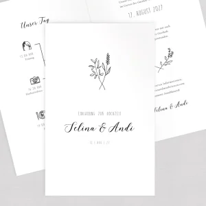 Hochzeitseinladung Vorlage “Landliebe”