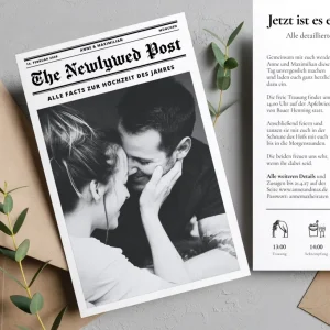 Hochzeitseinladung “Newspaper”