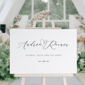 Willkommensschild Herz